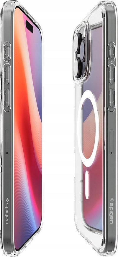 Mbrojtëse telefoni Spigen Crystal Hybrid MagSafe, iPhone 16 Pro Max, transparente, e bardhë