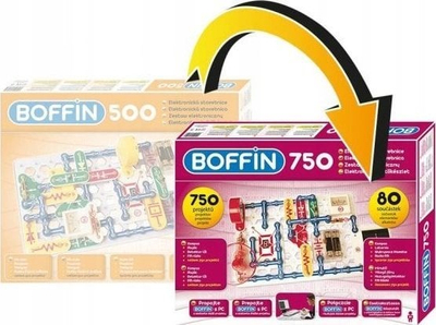 Set elektronik ndërtimi Boffin I 500 në 750, 750 projekte, lodër edukative, shumëngjyrëshe