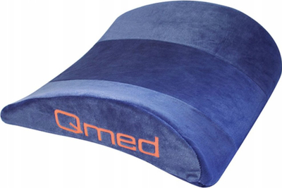 Анатомски перниче за половина QMED Lumbar Support, мемориска пена, за столица и автомобил, сиво