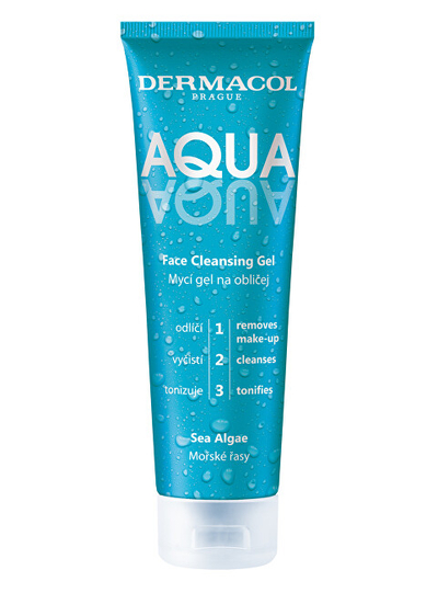 Xhel pastrues për fytyrë Dermacol Aqua, 150 ml
