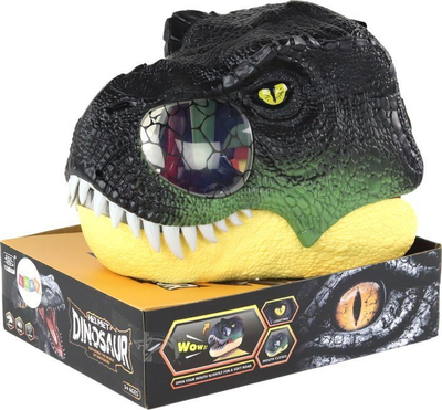 Maskë dinosaur Leantoys, me drita, me zëra, e zezë