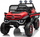 Makina elektrike për fëmijë ADEL Mercedes Unimog JL199, 4x4, me drita, e kuqe