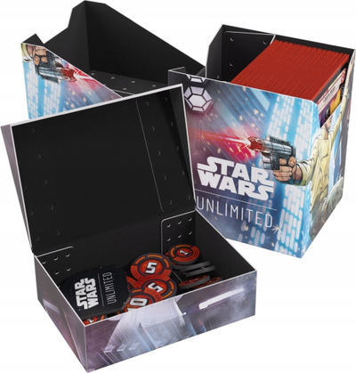 Kuti letrash Asmodee Star Wars Unlimited Soft Crate, për 60 letra, printim me ngjyra, shumëngjyrëshe