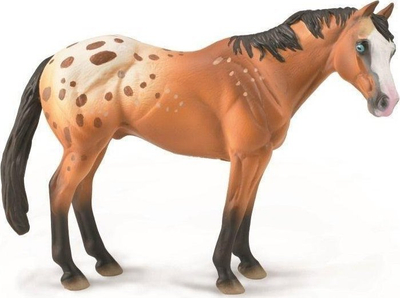 Figurë lodër Collecta Stallion Appaloosa, kali i bardhë me njolla kafe
