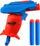Lodër blaster NERF Alpha Strike Slinger SD-1, me fishekë shkumë, ngarkim manual, blu portokall