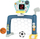 Set lojërash arcade Leantoys 3 në 1, golf basketboll futboll, për fëmijë