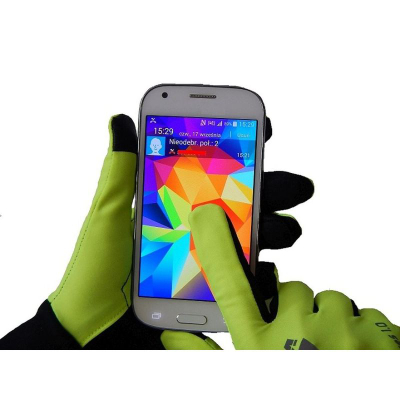 Doreza vrapimi Vizari Dark Gloves 1.0, ekran prekës, madhësia XS, jeshile e zezë