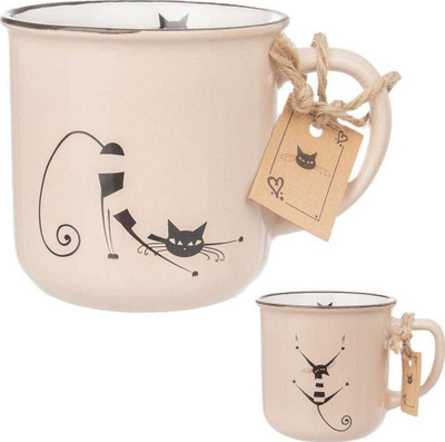 Filxhan qeramik Orion Cat Kitty, 370 ml, me dorez