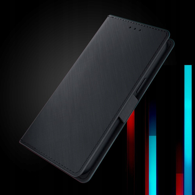 Këllëf portofol 3mk për Xiaomi Redmi Note 14 5G, najlon TPU, me stendë, i zi