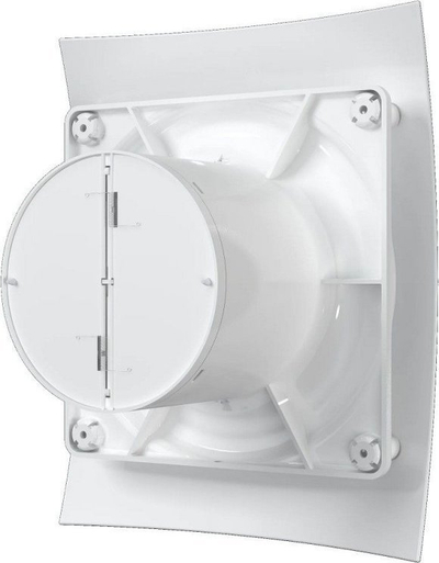 Ventilator për banjo VLANO WING 100 TIMER, me sahat-kohëmatës, dalje 100mm, i bardhë