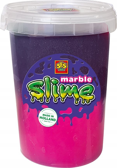 Lodër slime SES Creative, efekt mermeri rozë vjollcë, për fëmijë