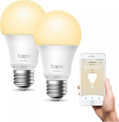 Llambë inteligjente TP-Link Tapo L510E, WiFi, 8.7W E27 2700K, set 2 copë