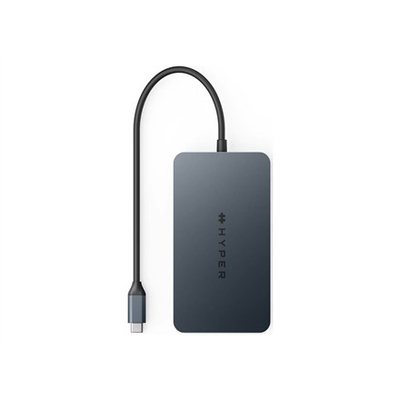 Qendër USB-C HyperDrive Dual 4K HDMI 10-në-1 për MacBook M1/M2/M3, e kaltër