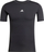 Bluzë kompresuese Adidas Techfit me mëngë t'shkurtëra Tee M JP4674, për palestër, e zezë