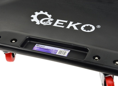 Kreper për mekanikë Geko G02095, 40", plastik, 6 rrota, i zi