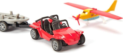 Set lodrash SIKU 1696 Buggy me aeroplan sportiv, metal, multingjyrësh