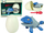 Lodër dinosaur LeanToys Mosasaur set me vezë, DIY me kaçavidë, blu