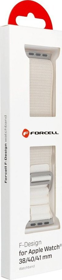 Rrip ore FORCELL F-Design FA13 për Apple Watch 38/40/41 mm, poliestër, star e çelët