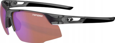 Syze sportive Tifosi Optics Centus, xhama AC Red, skelet Crystal Smoke, gri transparente