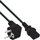 Kabull rryme InLine 16651M, CEE 7/7 në IEC C13, 50cm, i zi