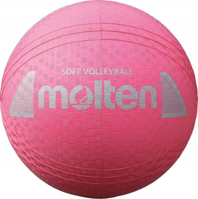 Top volejbolli Molten Soft Volleyball S2Y1250-P, 21cm, gome, rozë