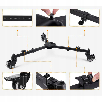 Pllakë shpeçmontuese K&amp;F Concept Quick Release Plate, mban peshë të madhe, për tripod, e zezë