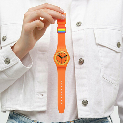 Orë Swatch Love is Love Proudly Orange SO29O700, portokalli