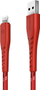 Kabllo Lightning Energea Nyloflex CBL NF RED150, USB A, 1.5 m, e kuqe