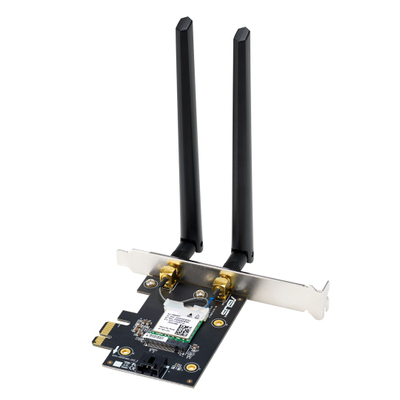 Adapter Wi-Fi Bluetooth Asus PCE-BE6500, PCIe, me dy antena, i zi