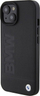 Maskë telefoni BMW Leather Hot Stamp, për iPhone 15 6.1", hardcase me lëkurë, e zezë