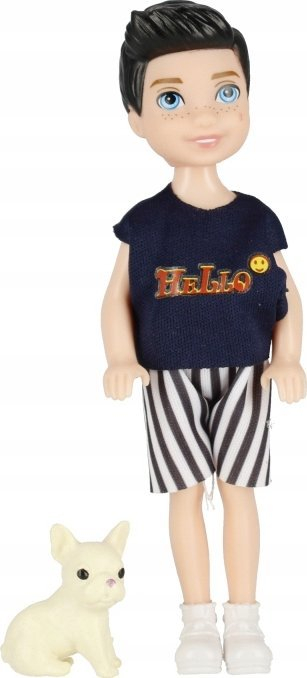 Kukull djalë Mega Creative Doll Boy, 13 cm, me qen lodër, shumëngjyrëshe