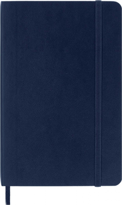 Fletore Moleskine Pocket Ruled Soft, format i vogël, me vija, blu safir