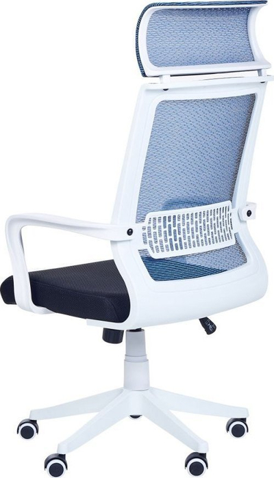 Karrige zyre ergonomike Office, shpinë rrjetë, lartësi e rregullueshme, blu me të zezë