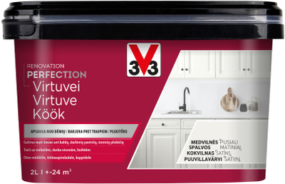 Боја за кујна V33 Renovation Perfection, Perfect Cotton, 2L, бела
