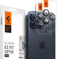 Mbrojtës kamere Spigen Glass tR EZ Fit Optik Pro, set 2 copë, iPhone 15 Pro 15 Pro Max, blue titanium