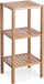 Raft bambuje Zeller Bamboo, 3 kate, 33x37x80cm, ngjyrë natyrale