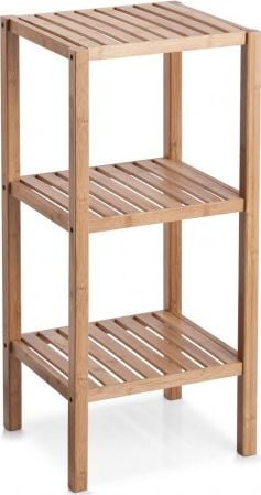 Raft bambuje Zeller Bamboo, 3 kate, 33x37x80cm, ngjyrë natyrale