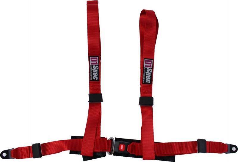 Rripa sigurie sportive D1Spec Racing, 4 pika, 2", të kuq