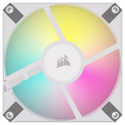 Ventilator kullë Corsair iCUE SP120 RGB Elite, 120mm, RGB, i bardhë