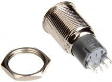 Buton ndezës me LED DimasTech PD009, 16mm