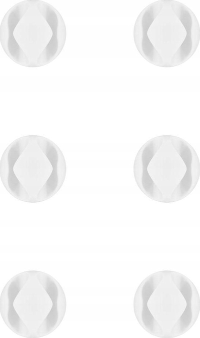 Mbajtëse kabllosh Microconnect CABLEMANA-6W, set me 6 copë, për tavolinë, ngjyrë e bardhë