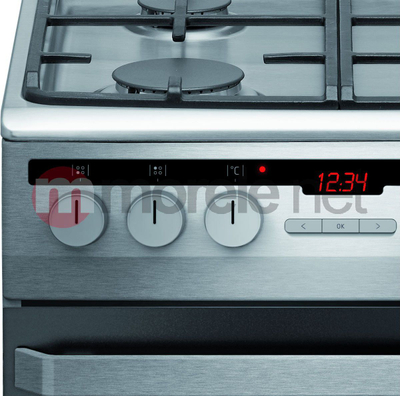 Shporet i pavarur Gorenje 58GE3.43HZpTaDNAQ, 50cm, furrë elektrike me pastrim me avull, pianurë me gaz, inox