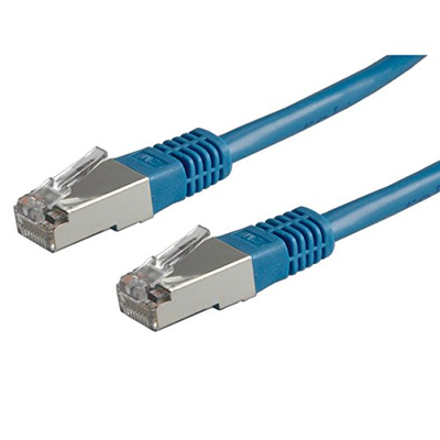 Мрежен кабел ROLINE FTP Cat 5e, RJ45, 0.5m, сина