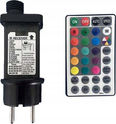 Varg dritash LED RGB me telekomandë, 7.5W, IP44, shumëngjyrëshe