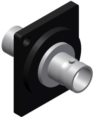 Panel lidhës BNC Monacor VCD30, 2 porta femër, për rack, metalik