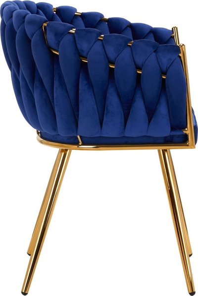 Karrige Chair 4Rico QS-GW06G, për dhomë ndenje, blu e errët
