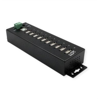 Hub USB Exsys EX-1170HMVS, 10 porta USB 2.0, me furnizim energjie, i zi