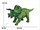 Lodër dinosauri HH Poland 4907921, 30 cm, me zëra dhe drita, jeshile