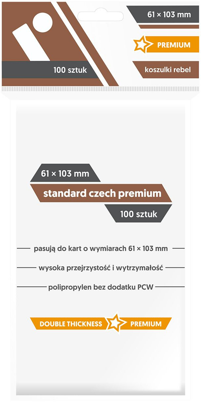 Aksesorë për lojë tavoline Rebel Standard Pr 61x103 (100 copë)