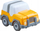 Makinë lodër HABA Kullerbü Off-road Vehicle, motor me momentum, plastike ABS, e verdhë